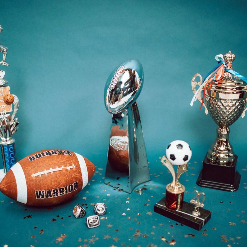 blog post by cardiologist dr. kathryn mcfarland about heart health and football image of nfl super bowl trophy